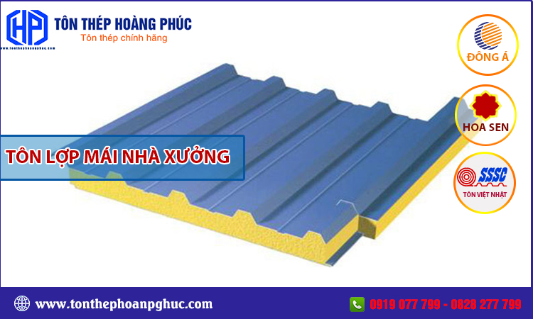 Tôn lợp mái nhà xưởng